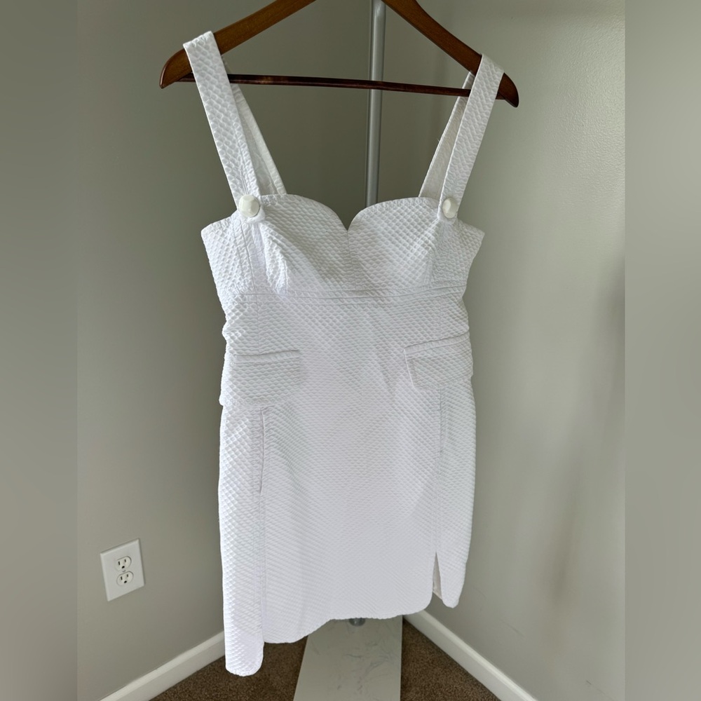 Trina Turk Trellis White‎ Summer Dress, size 8
